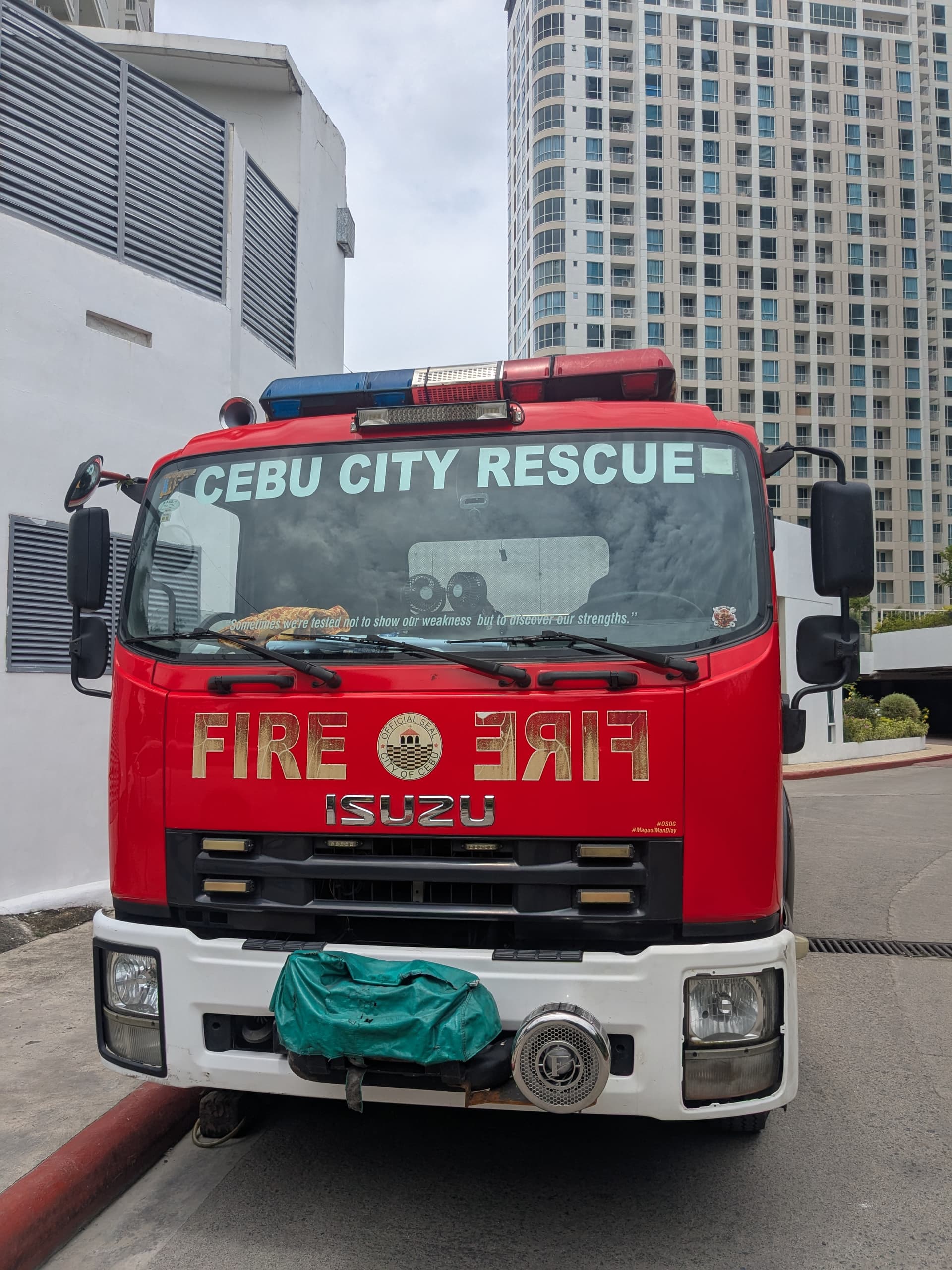 A Bureau of Fire Protection truck in the Philippines
