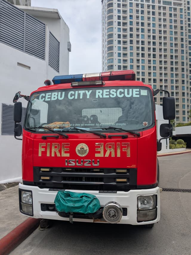 A Bureau of Fire Protection truck in the Philippines