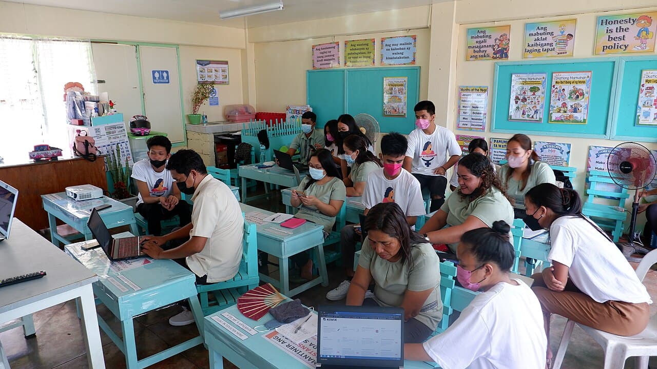 A classroom inside Bislig Elementary School in Bislig City